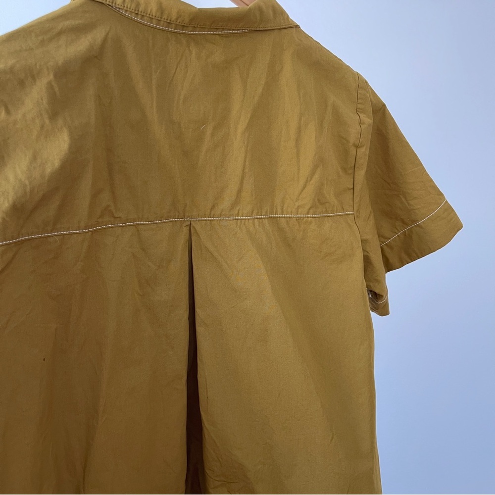 Maeve The Jeannie Short-Sleeve A-Line Mini Dress Mustard Yellow Size XS - Picture 6 of 6